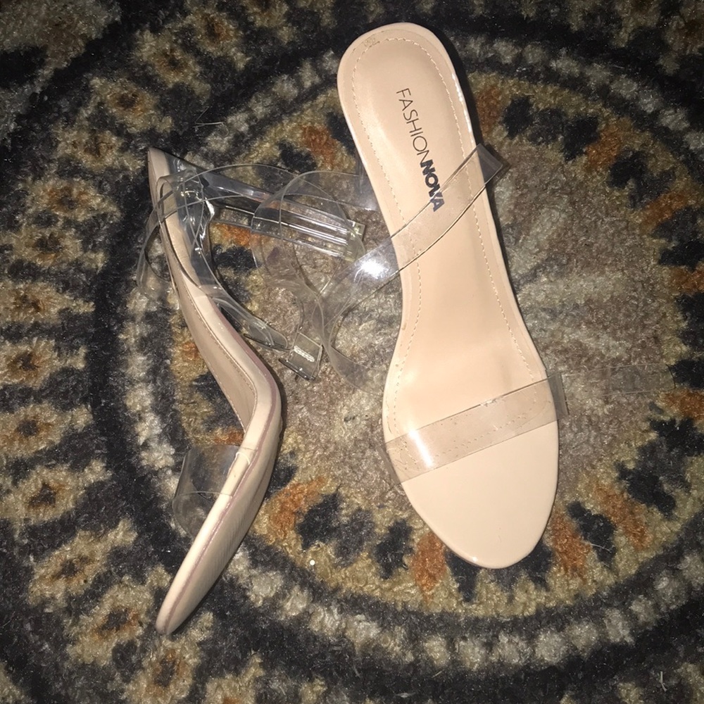 Clear Fashionnova Heels - Picture 2 of 3